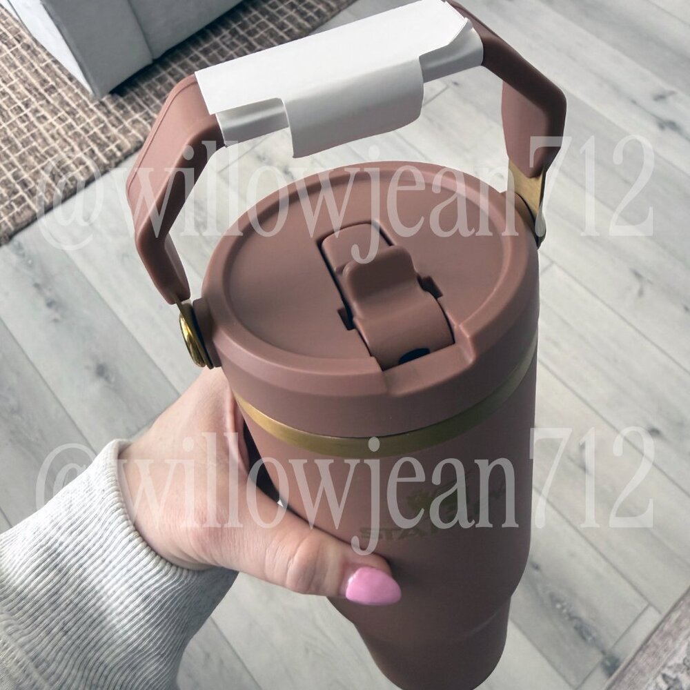 Latte Stanley 30 Oz. IceFlow Tumbler with Flip Straw - Picture 2 of 4